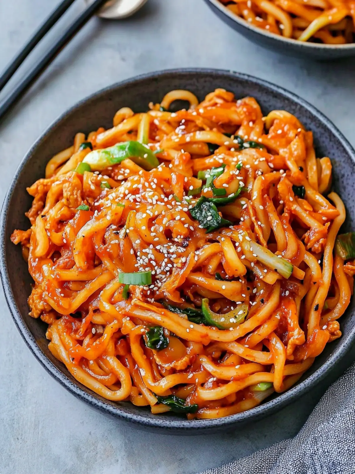 Savor Quick Kimchi Noodle Stir-Fry in Just 20 Minutes Kimchi Noodle Stir-Fry