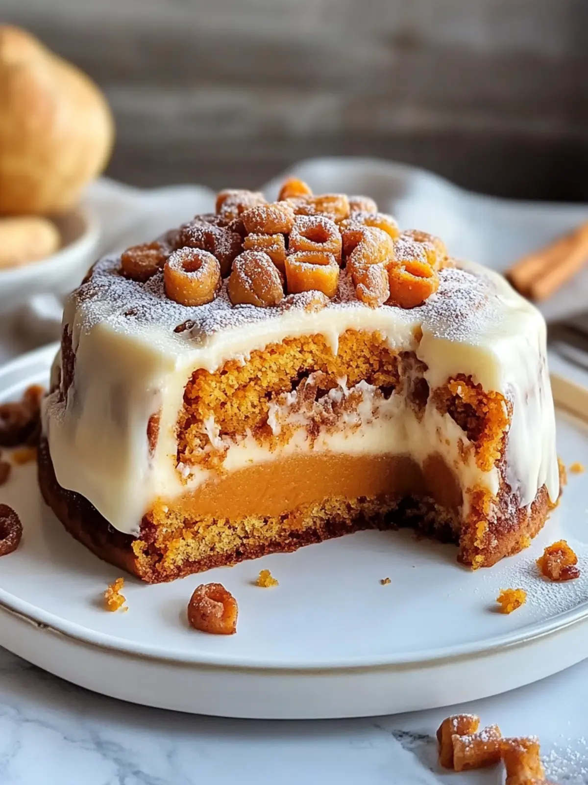 Sweet Potato Cinnamon Roll Cake for Cozy Mornings at Home Sweet Potato Cinnamon Roll Cake