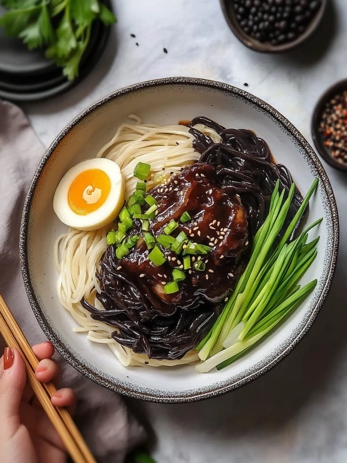 Delicious Korean Black Bean Noodles for Cozy Nights In Korean Black Bean Noodles