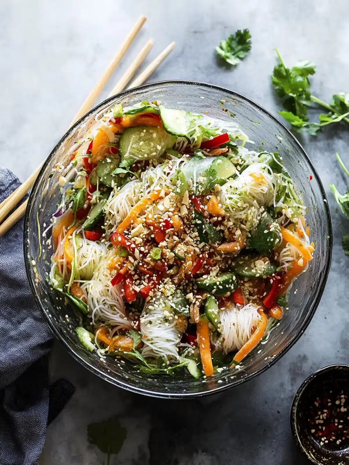 Spring Roll Salad with Spicy Ginger Dressing to Wow Your Tastebuds Spring Roll Salad with Spicy Ginger Dressing