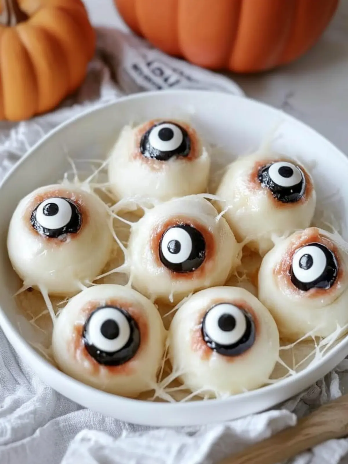 Spook Up Your Party with Halloween Mozza Eyes Appetizer Halloween Mozza Eyes Appetizer