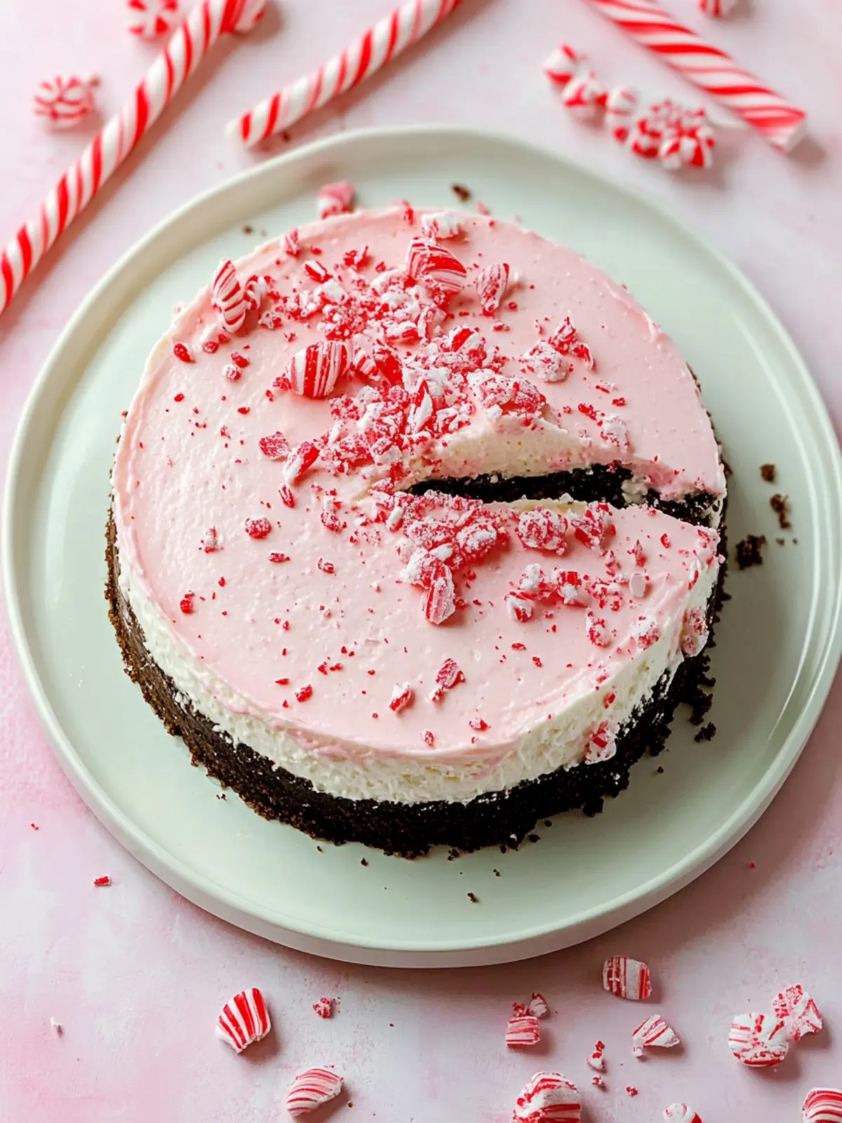 Decadent No-Bake Peppermint Cheesecake for Sweet Memories Peppermint Cheesecake