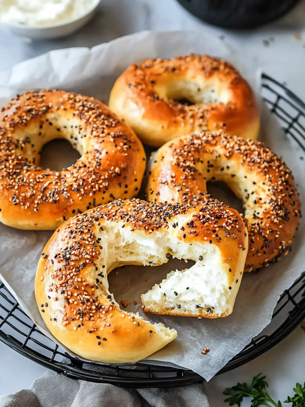 Easy Air Fryer Protein Bagels for a Healthier Breakfast Delight Air Fryer Protein Bagels
