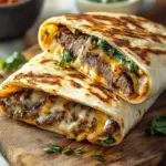 Crispy Philly Cheesesteak Grilled Wraps for Flavor Lovers Crispy Philly Cheesesteak Grilled Wraps