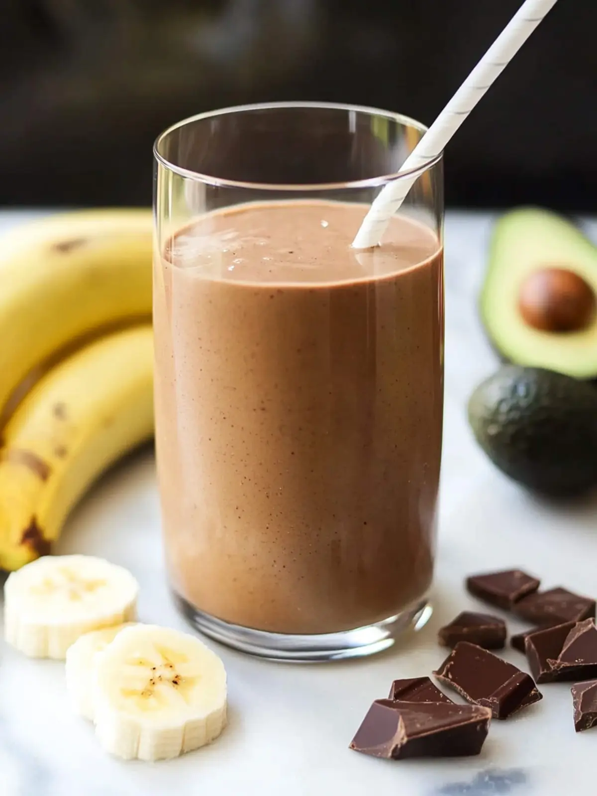 Indulge in a Guilt-Free Chocolate Avocado Banana Smoothie Chocolate Avocado Banana Smoothie