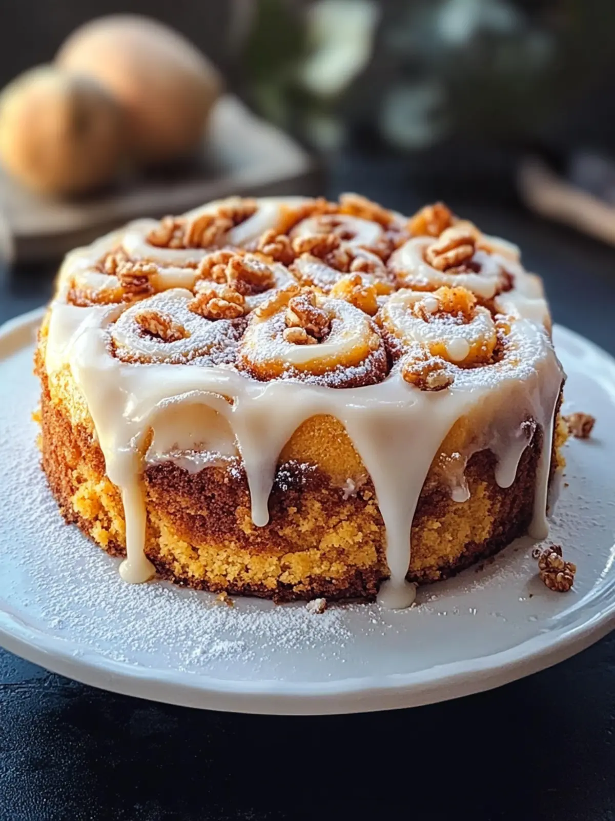 Sweet Potato Cinnamon Roll Cake for Cozy Mornings at Home Sweet Potato Cinnamon Roll Cake