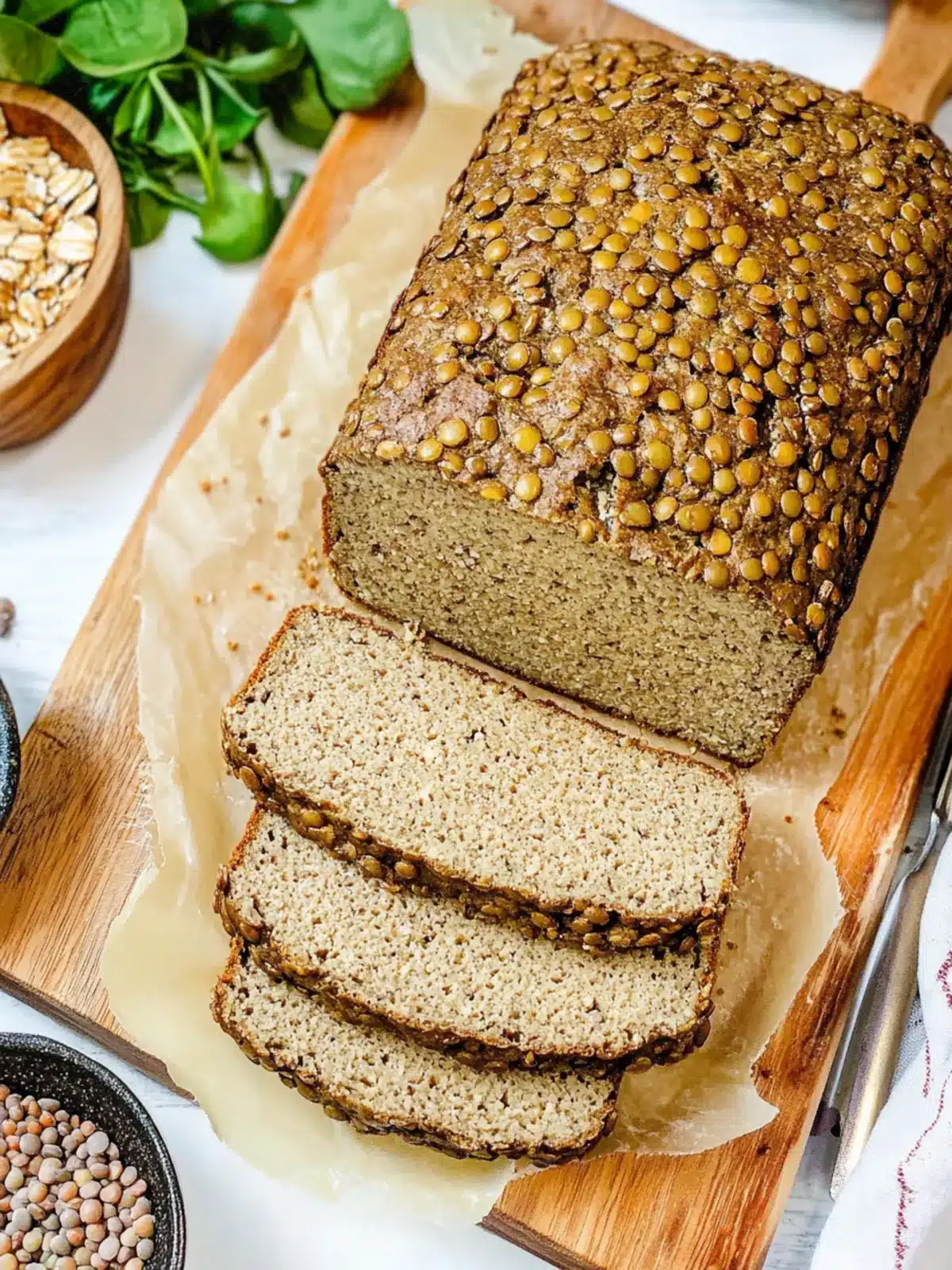 High Protein Tofu Lentil Bread: Deliciously Healthy & Easy High Protein Tofu Lentil Bread