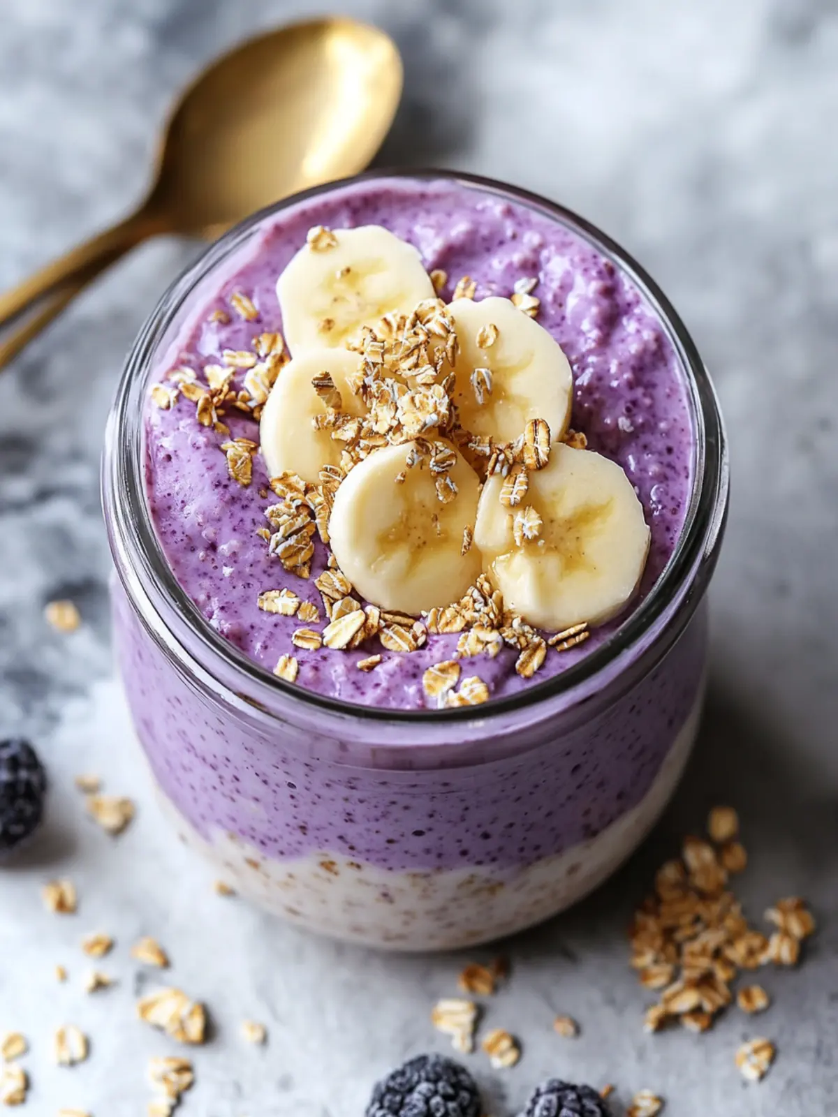 Ube Cheesecake Overnight Oats for the Ultimate Breakfast Delight Ube Cheesecake Overnight Oats