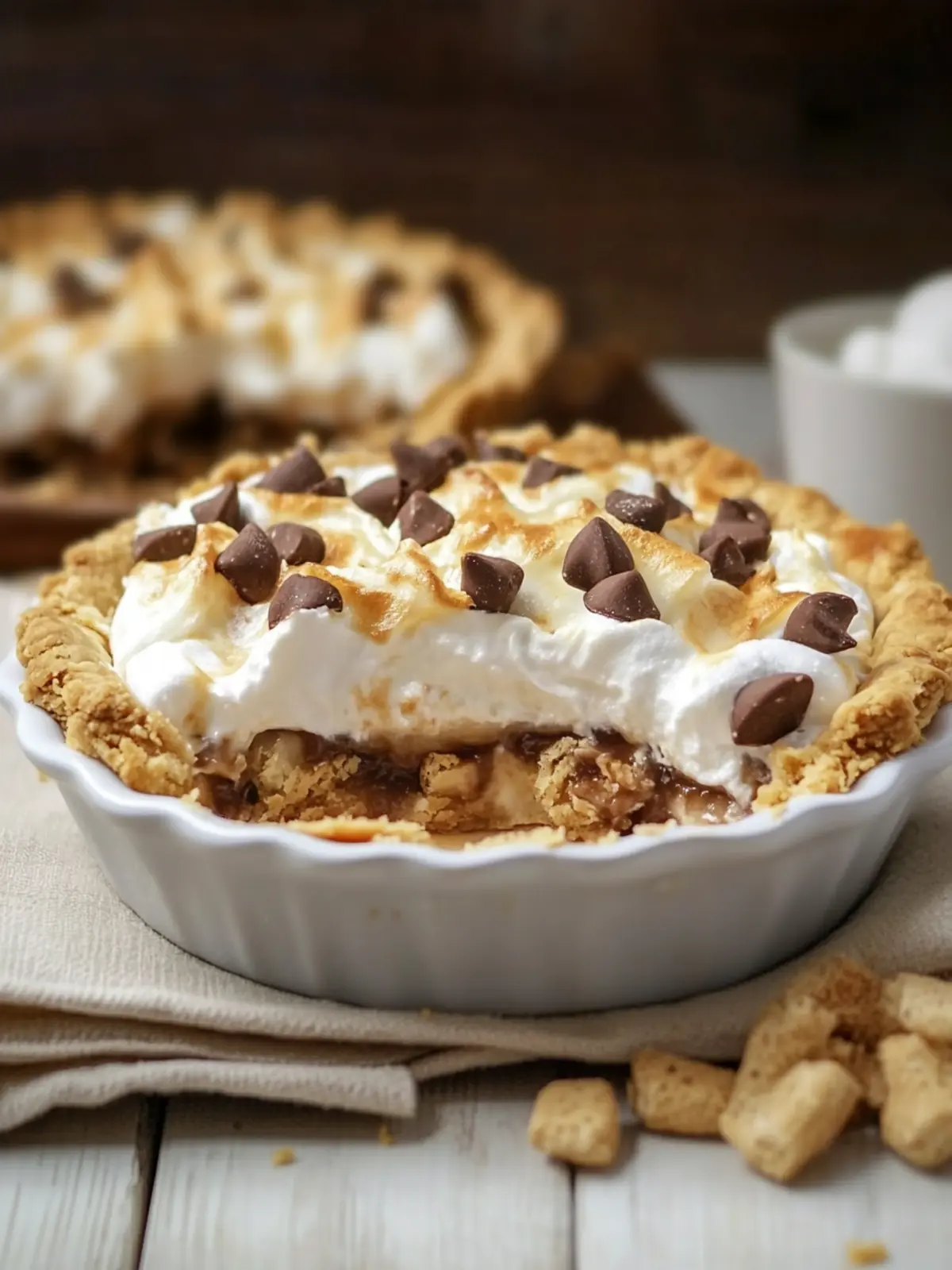 Irresistible S'mores Pie With Marshmallow Fluff Delight S’mores Pie With Marshmallow Fluff