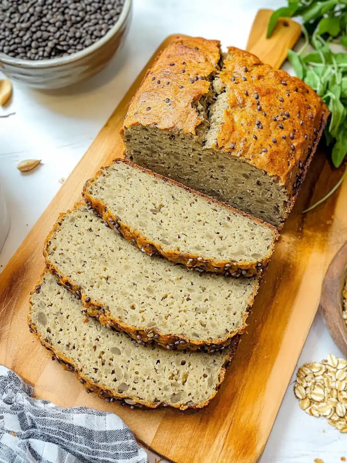 High Protein Tofu Lentil Bread: Deliciously Healthy & Easy High Protein Tofu Lentil Bread