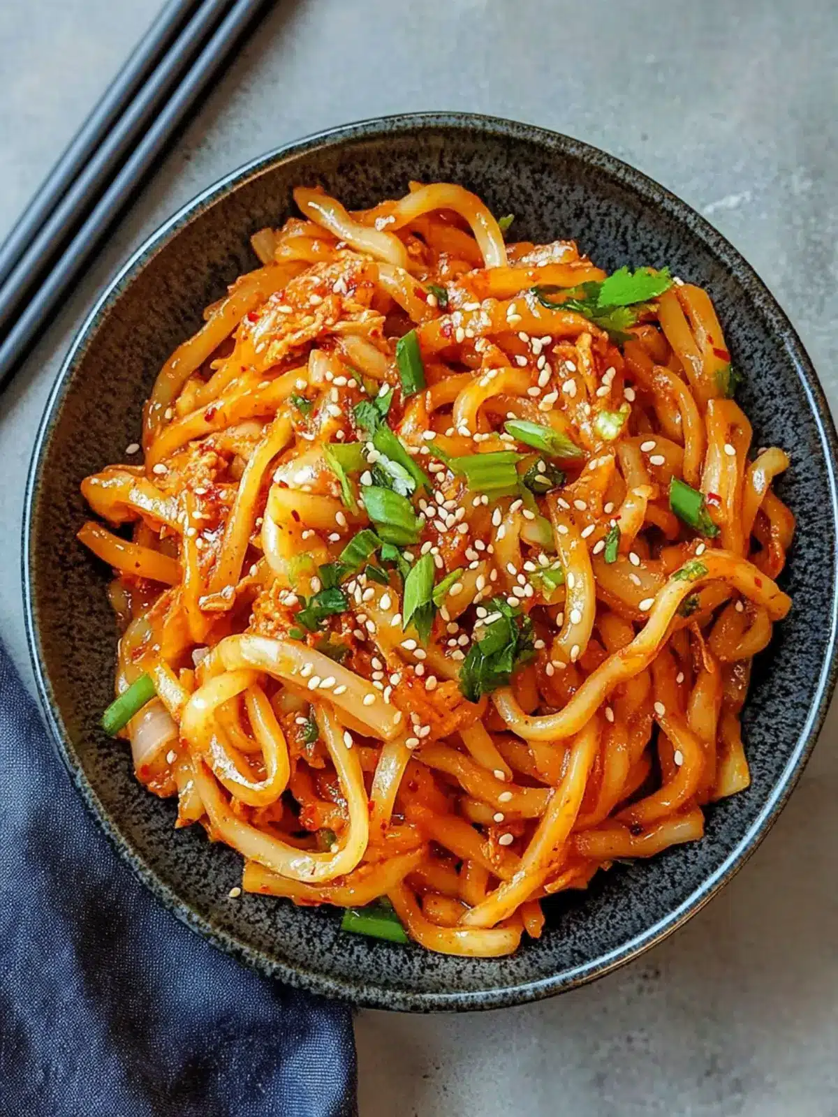 Savor Quick Kimchi Noodle Stir-Fry in Just 20 Minutes Kimchi Noodle Stir-Fry