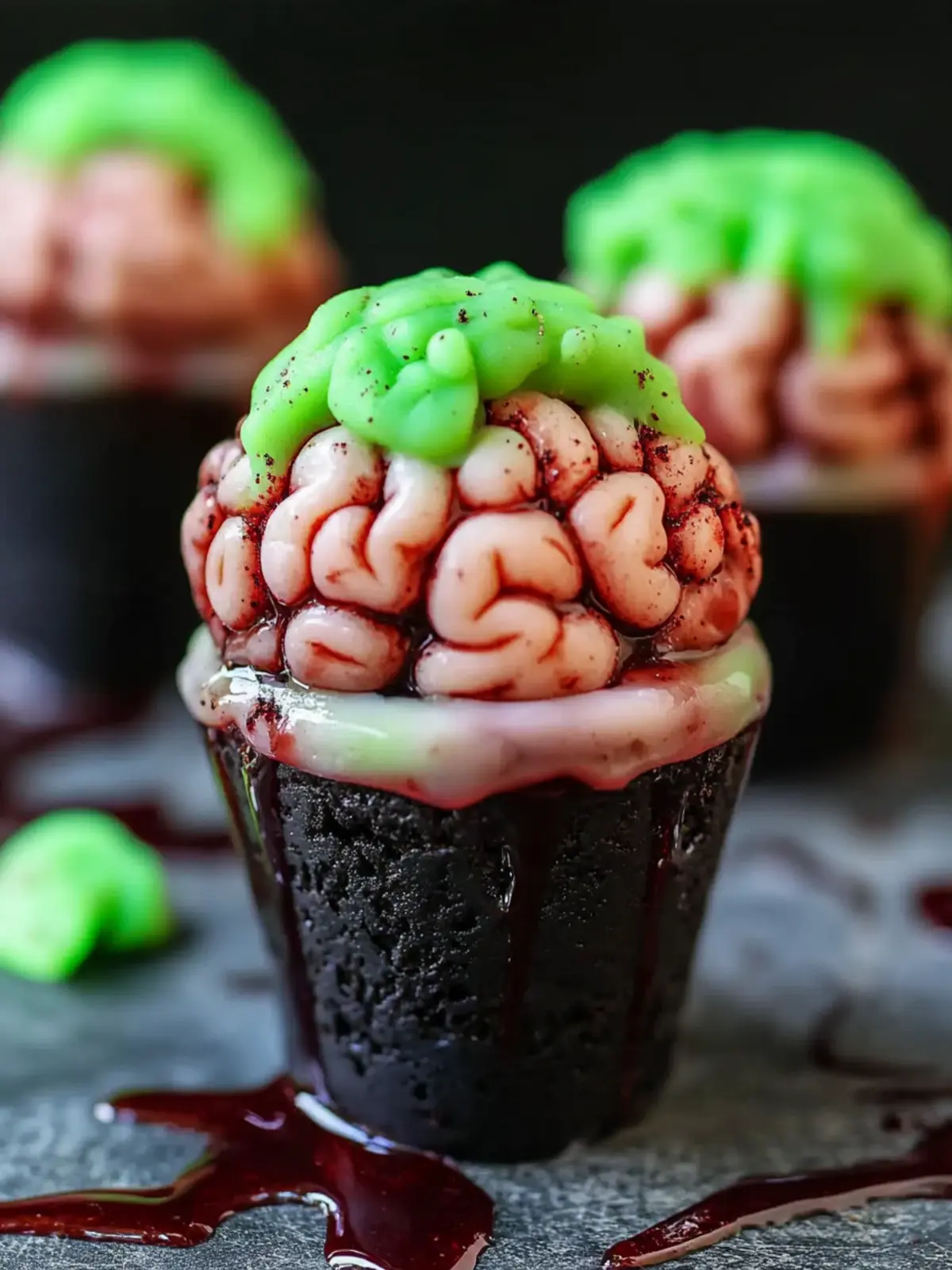 Zombie Brain Dirt Cups That Will Thrill Your Halloween Bash Zombie Brain Dirt Cups