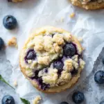 Crumbl Blueberry Muffin Cookies with Streusel Bliss Crumbl Blueberry Muffin Cookies with Streusel