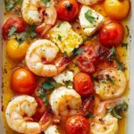 Baked Feta Shrimp and Tomatoes: A Flavorful Dinner Delight Baked Feta Shrimp and Tomatoes