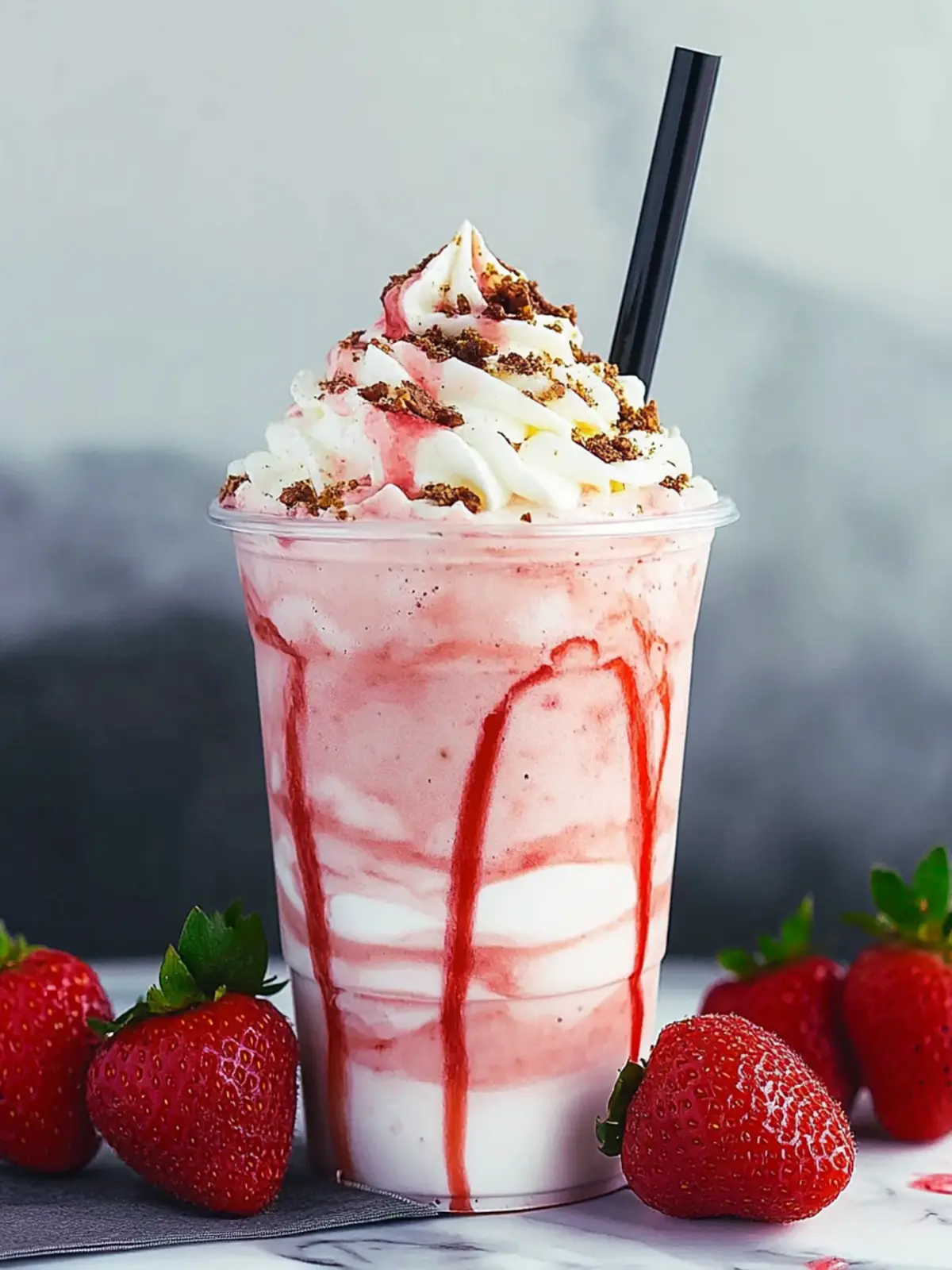 Deliciously Easy Strawberry Frappuccino in Just 5 Minutes Strawberry Frappuccino