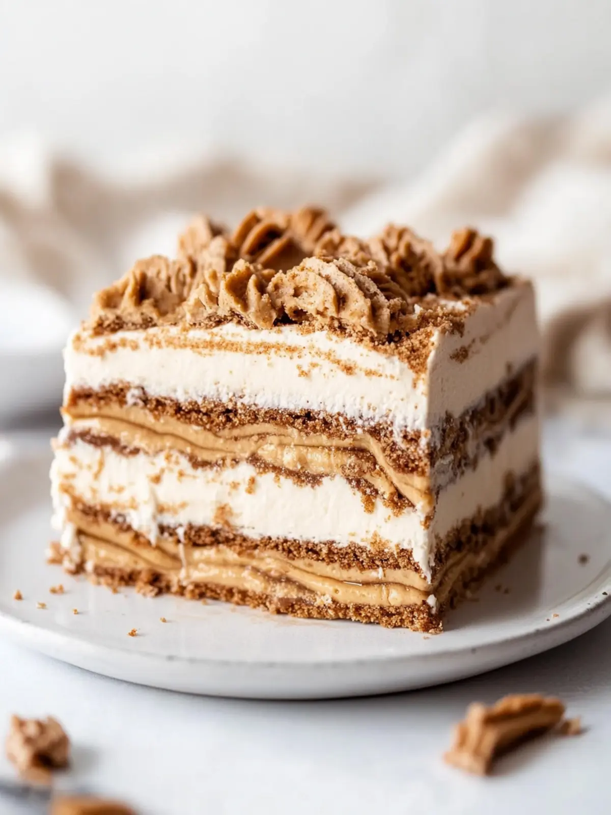 Indulge in Cookie Butter Icebox Cake: A No-Bake Delight Cookie Butter Icebox Cake