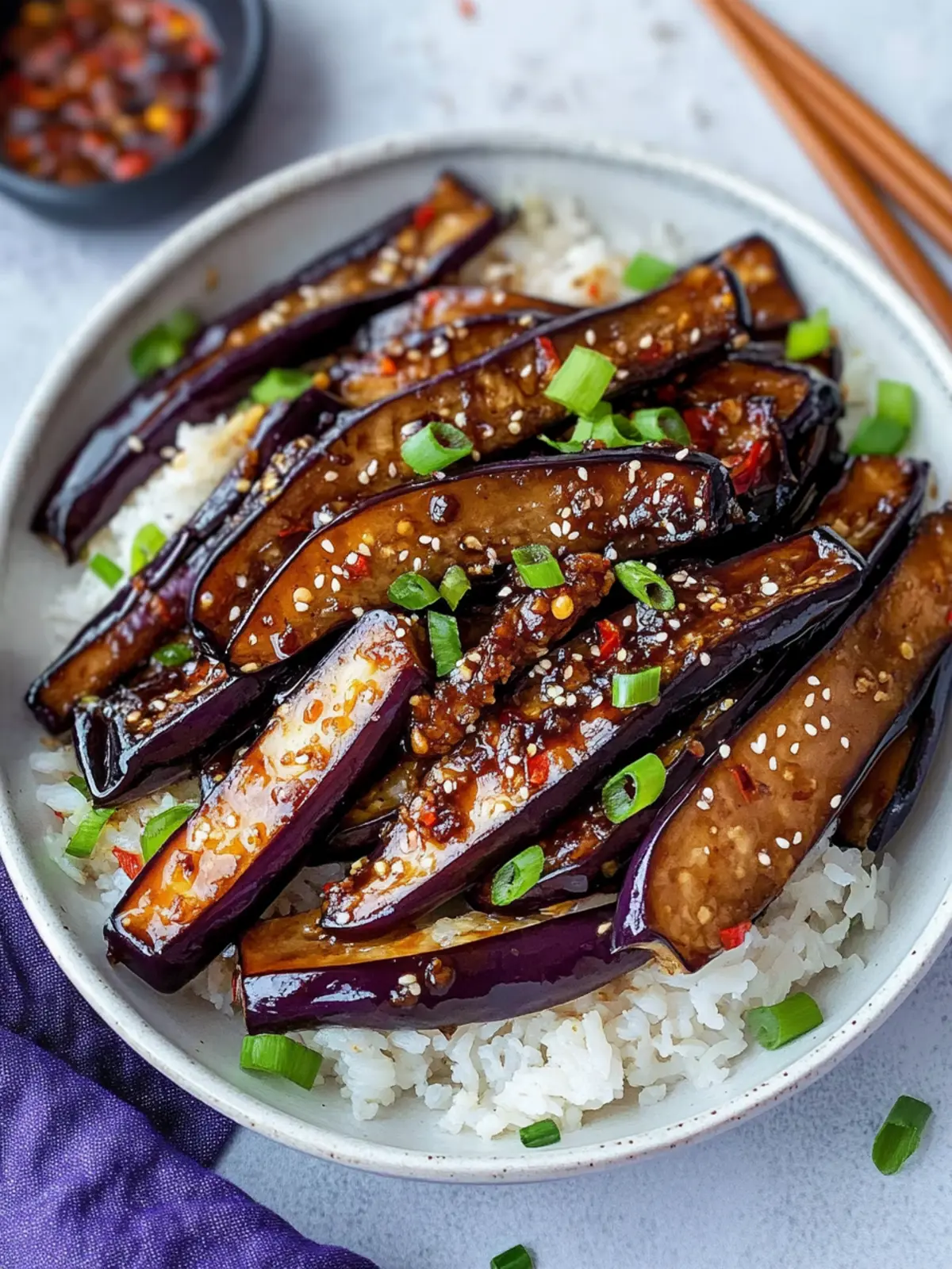 Savor Chinese Hoisin Eggplant Stir-Fry in Just 20 Minutes Chinese Hoisin Eggplant Stir-Fry