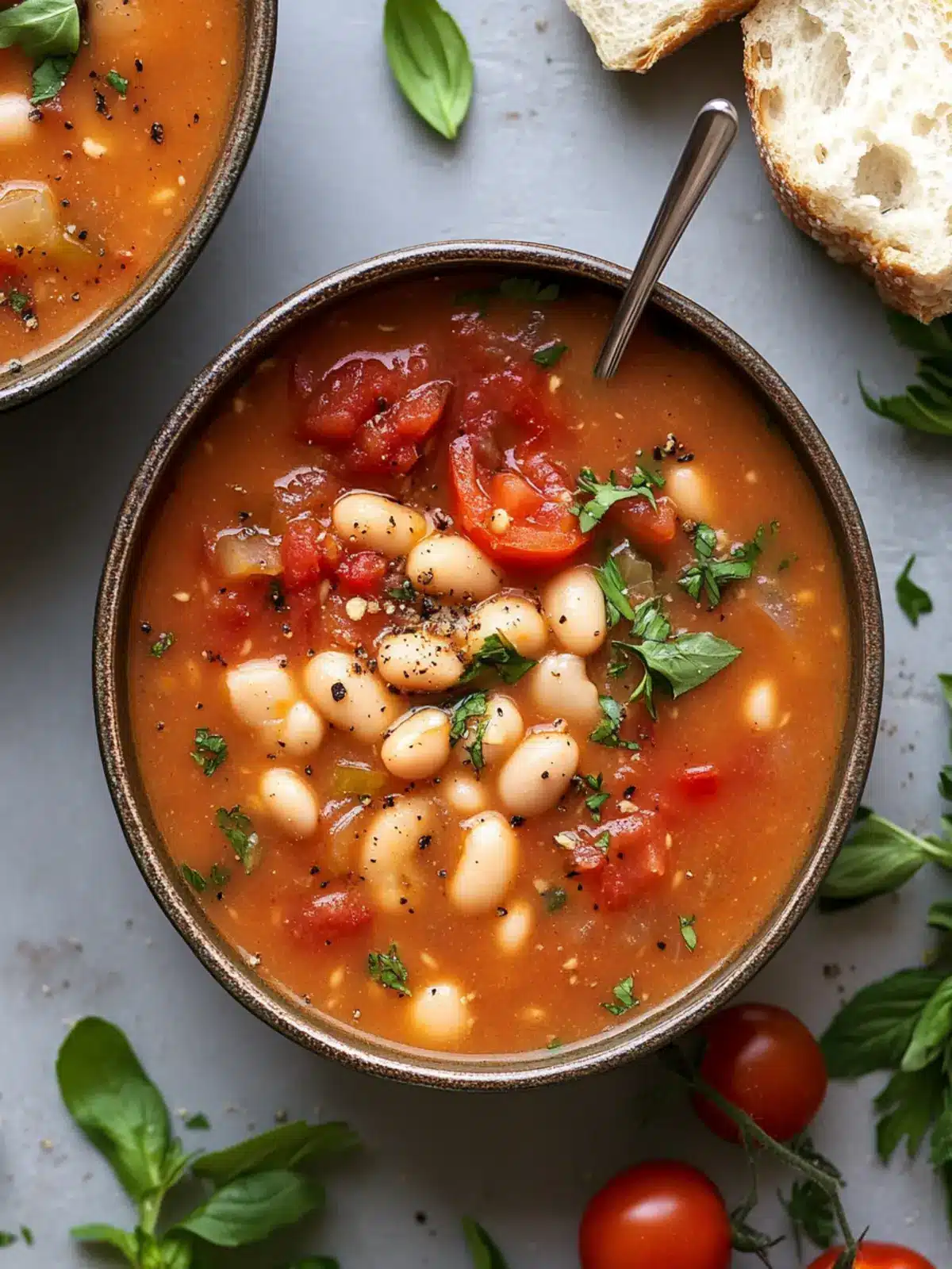 Cozy Up with Homemade White Bean and Tomato Soup White Bean and Tomato Soup