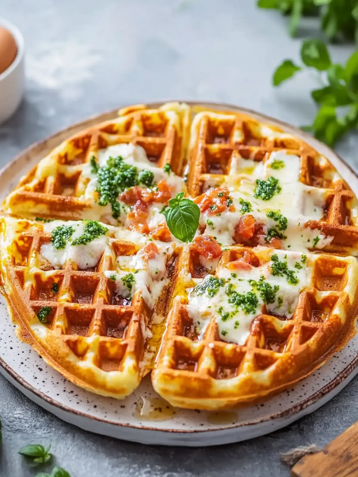 Irresistible Cottage Cheese Pizza Waffles You’ll Crave Daily Cottage Cheese Pizza Waffles
