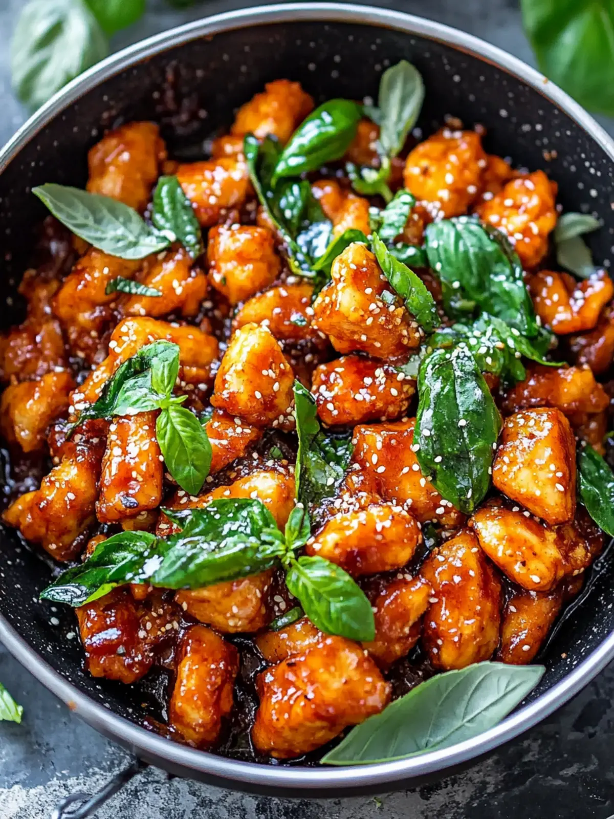 Irresistible Sticky Basil Chicken for Flavor Lovers Sticky Basil Chicken