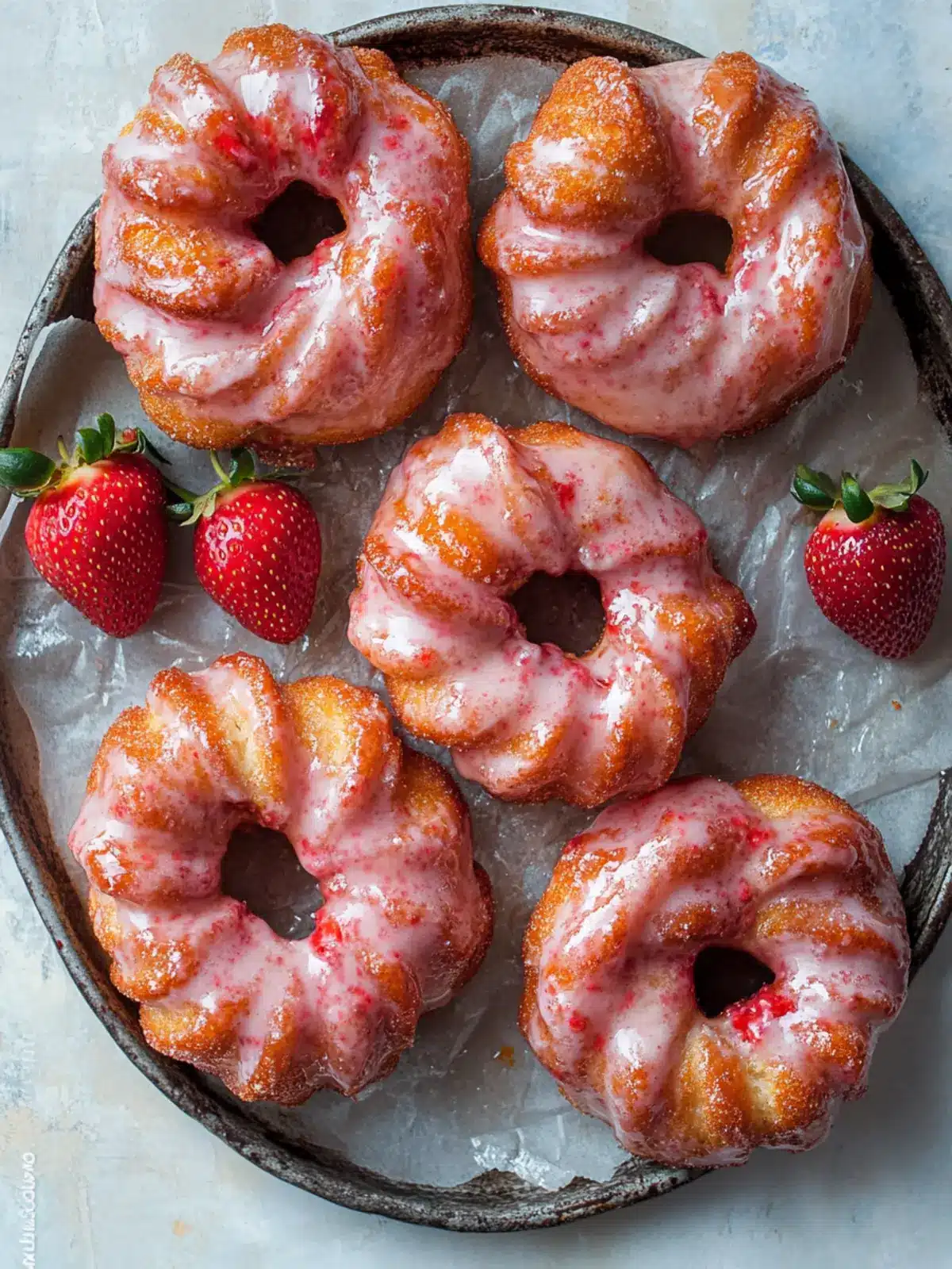 Delicious Strawberry Glazed French Crullers You'll Love to Make Strawberry Glazed French Crullers