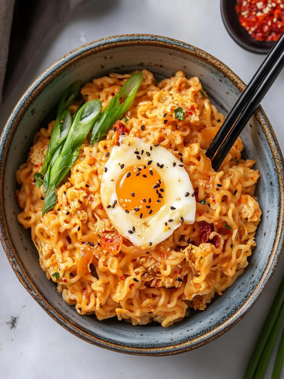 Savory Kimchi Cheese Ramen Stir-Fry You'll Crave Again! Kimchi Cheese Ramen Stir-Fry