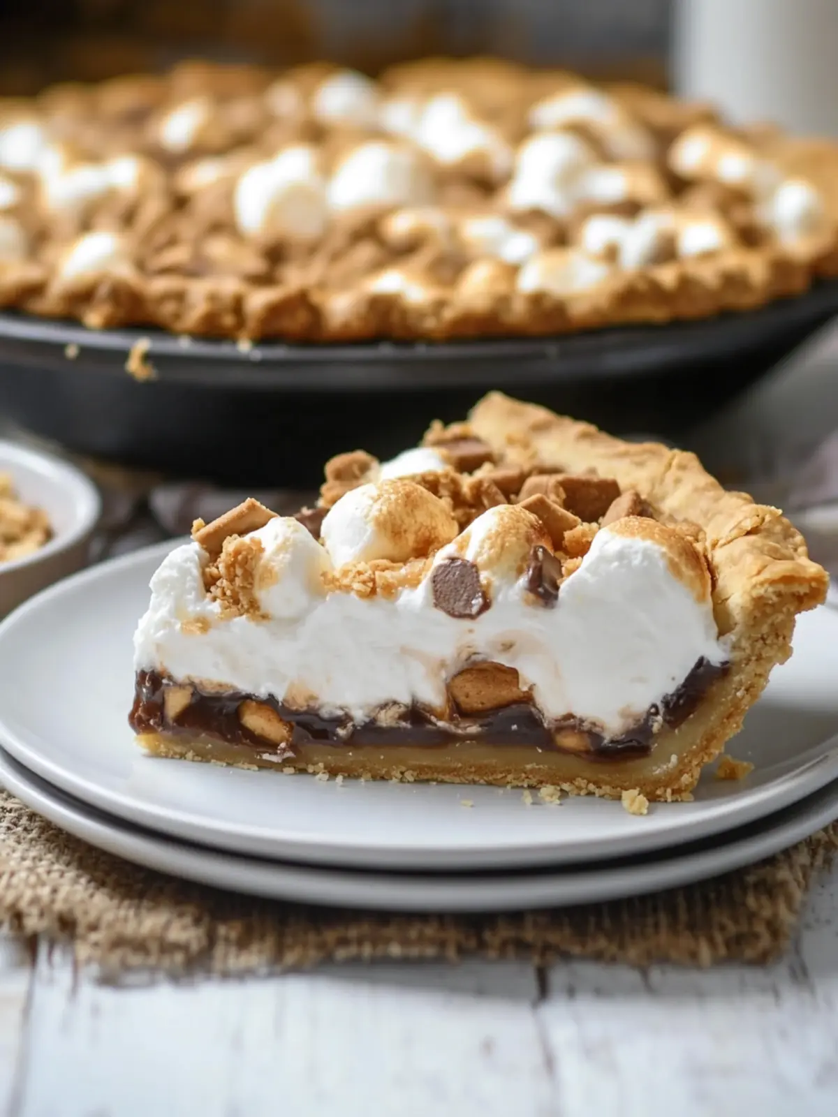 Irresistible S'mores Pie With Marshmallow Fluff Delight S’mores Pie With Marshmallow Fluff