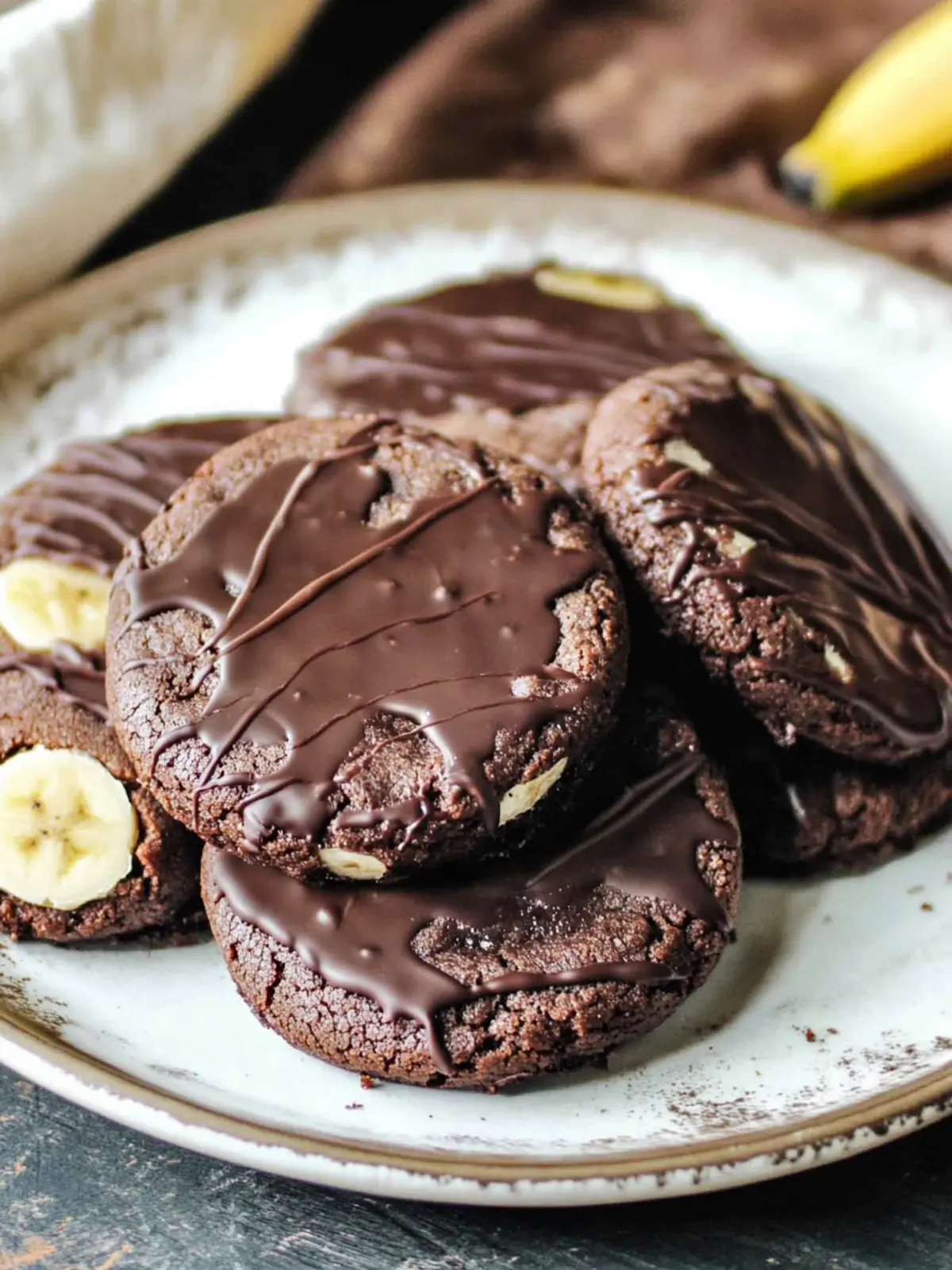 Indulge in Yummy Chocolate Banana Cookies Made Easy Chocolate Banana Cookies