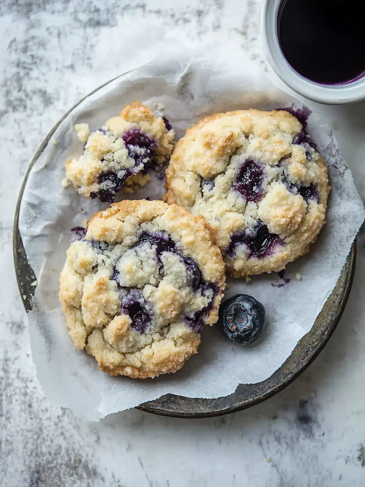 Crumbl Blueberry Muffin Cookies with Streusel Bliss Crumbl Blueberry Muffin Cookies with Streusel