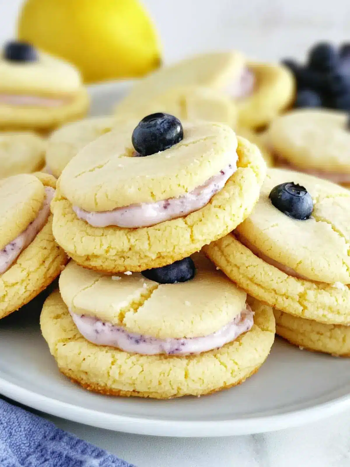 Lemon Blueberry Cream Cookies for a Sweet Homemade Delight Lemon Blueberry Cream Cookies