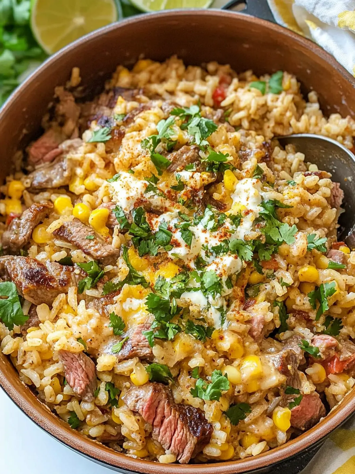 Elote Steak and Rice Casserole: A Bold Flavor Adventure Elote Steak and Rice Casserole