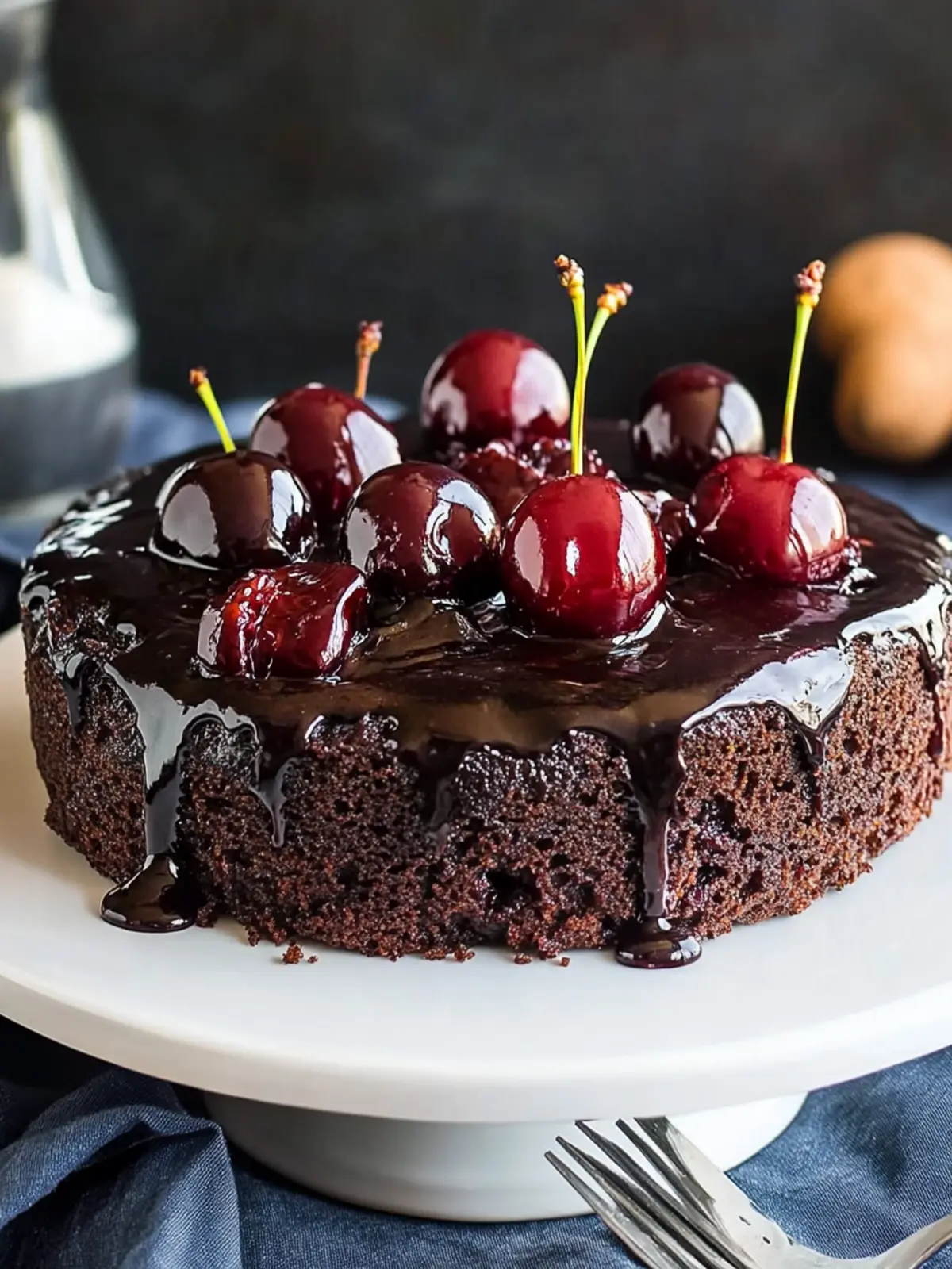 Decadent Chocolate Cherry Upside Down Cake You’ll Love Chocolate Cherry Upside Down Cake