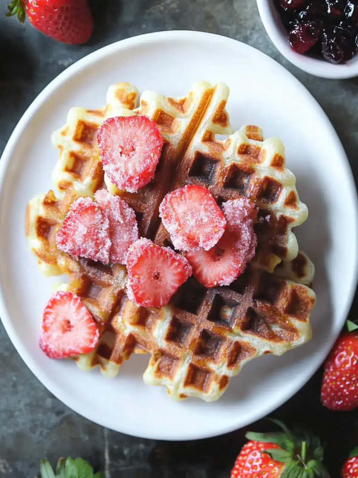 Irresistible Strawberry Mochi Waffles for Sweet Mornings Strawberry Mochi Waffles