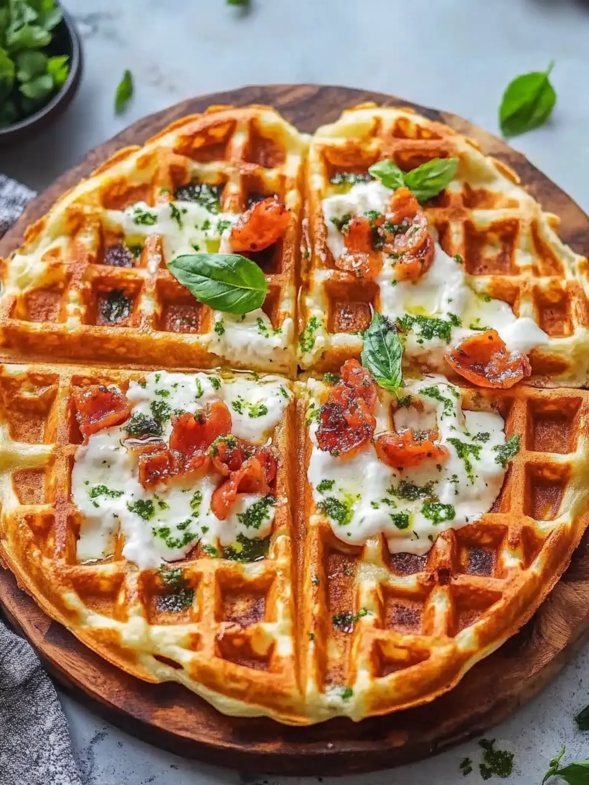 Irresistible Cottage Cheese Pizza Waffles You’ll Crave Daily Cottage Cheese Pizza Waffles