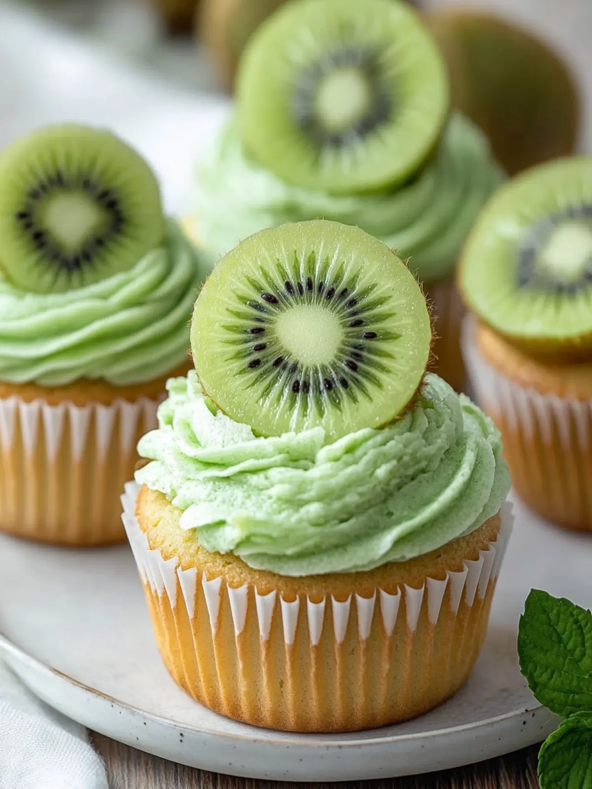 Delicious Kiwi Cupcakes That Brighten Up Any Day Kiwi Cupcakes