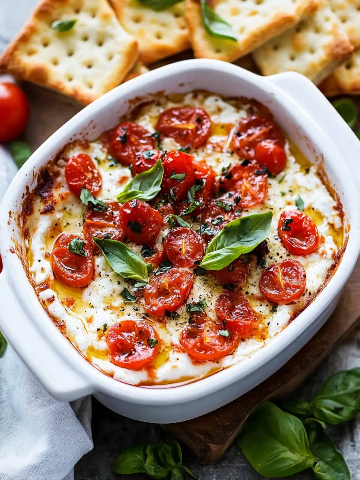 Irresistible Baked Goat Cheese Bruschetta Dip for Cozy Nights Baked Goat Cheese Bruschetta Dip
