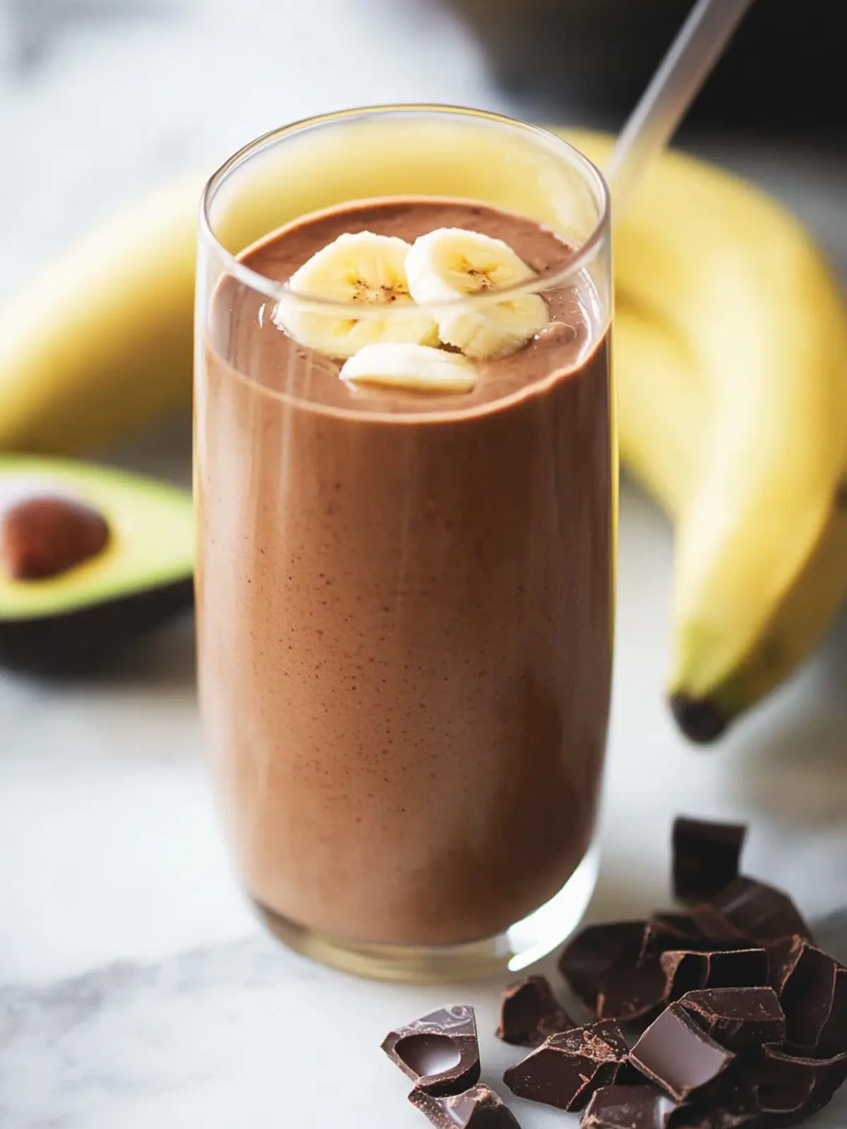 Indulge in a Guilt-Free Chocolate Avocado Banana Smoothie Chocolate Avocado Banana Smoothie