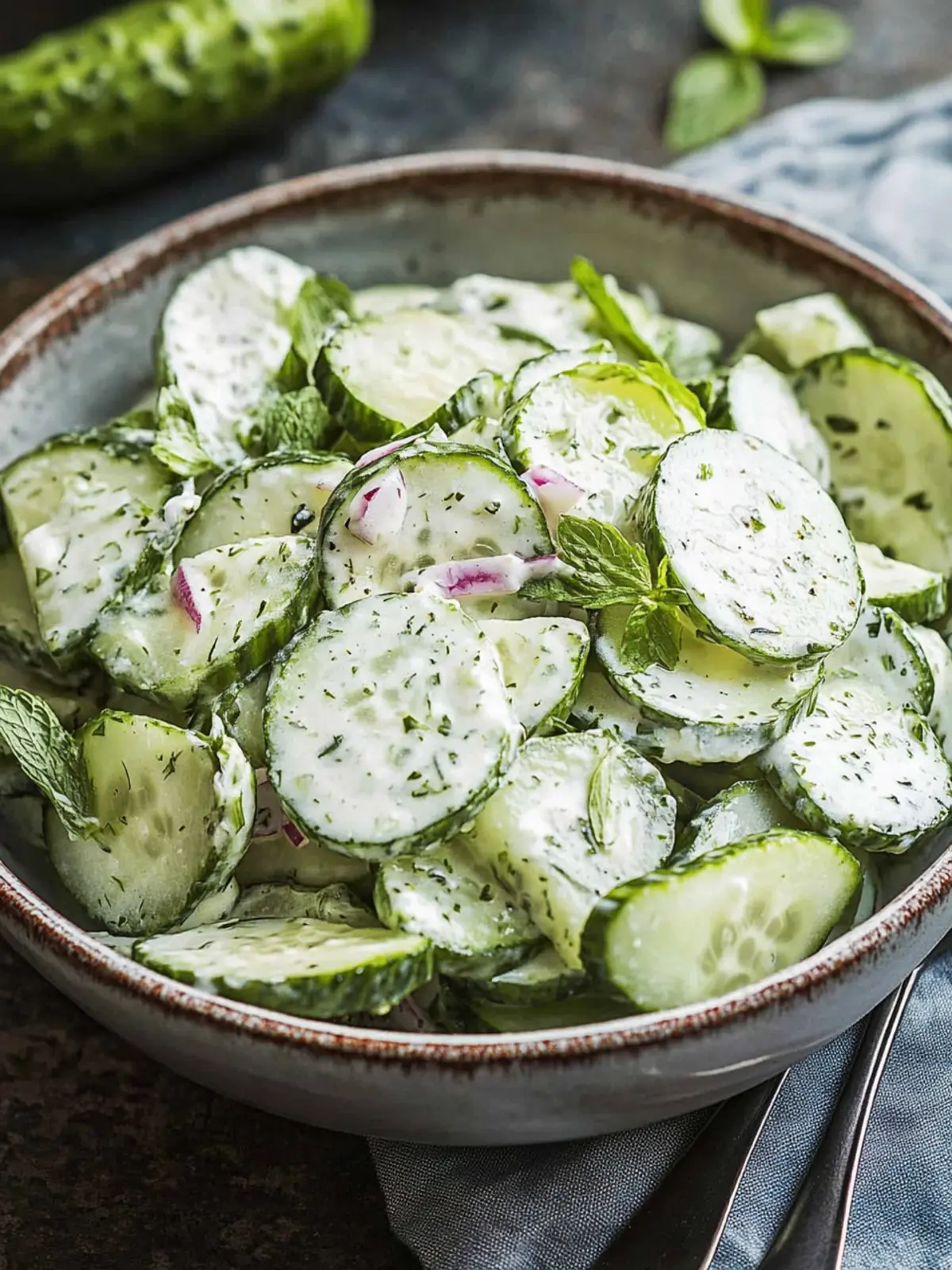 Zesty Pickle Juice Ranch Cucumber Salad for Cool Summer Bliss Pickle Juice Ranch Cucumber Salad