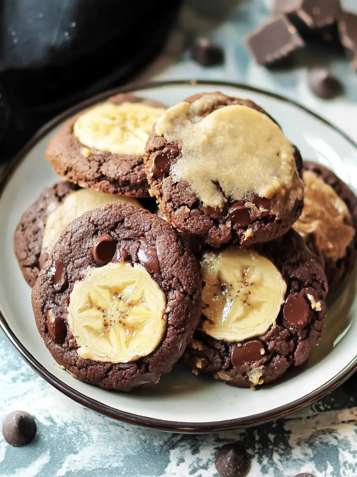 Indulge in Yummy Chocolate Banana Cookies Made Easy Chocolate Banana Cookies