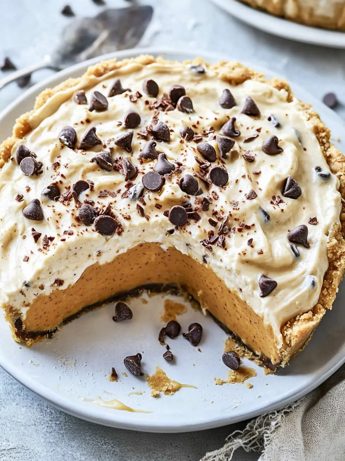Indulge in Chocolate Chip Pumpkin Pudding Pie Bliss Chocolate Chip Pumpkin Pudding Pie