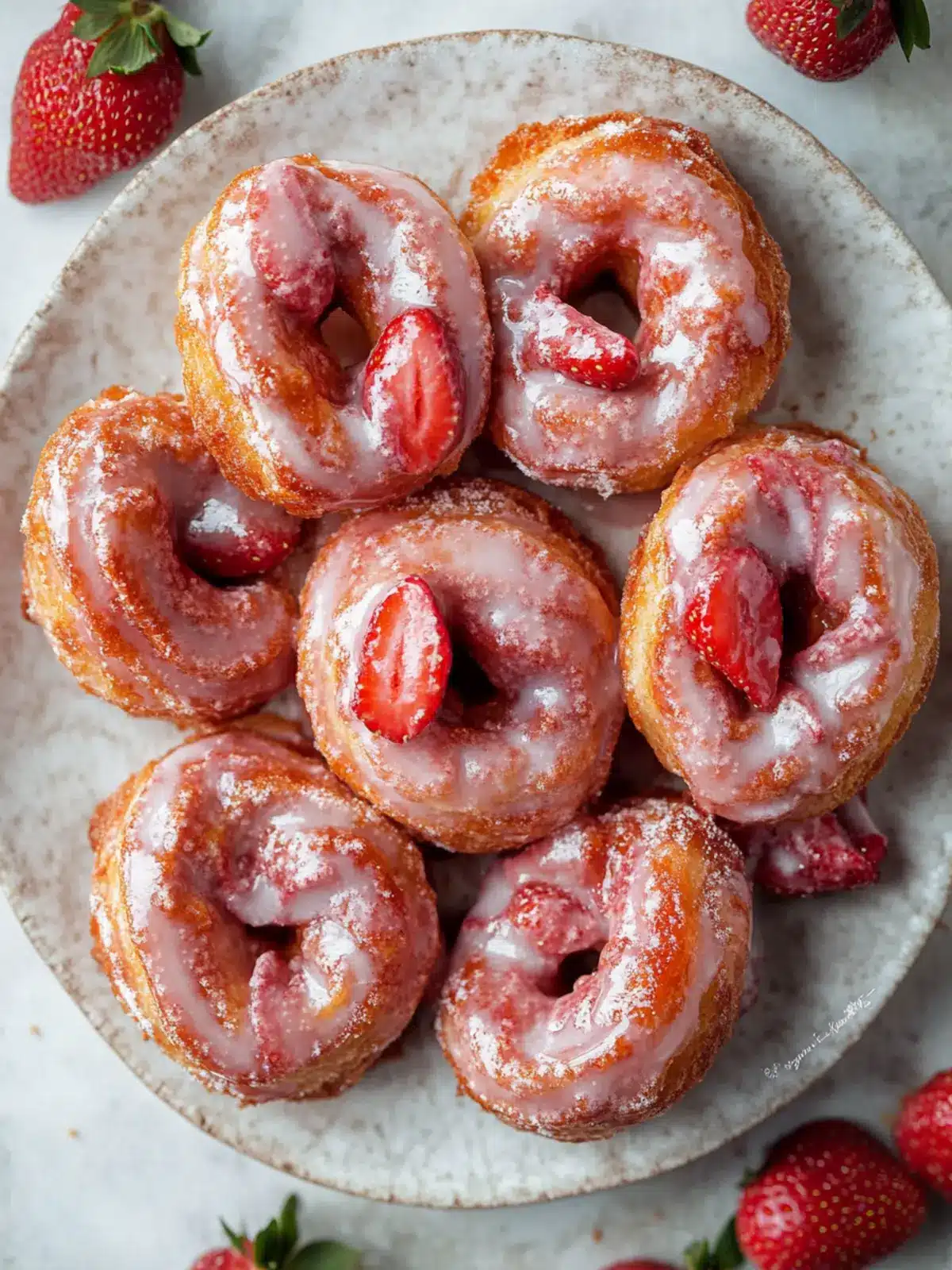 Delicious Strawberry Glazed French Crullers You'll Love to Make Strawberry Glazed French Crullers