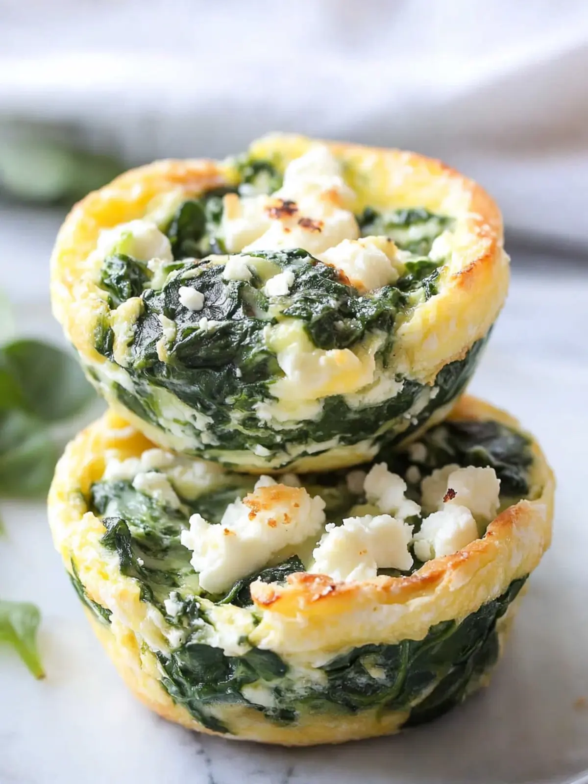 Delicious Spinach and Feta Egg Cups for a Healthy Start! Spinach and Feta Egg Cups