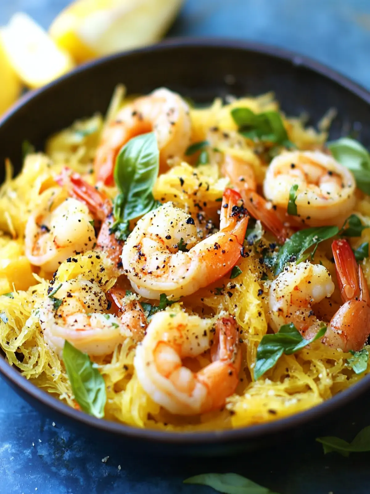 Delicious Shrimp Scampi Spaghetti Squash for a Light Dinner Shrimp Scampi Spaghetti Squash