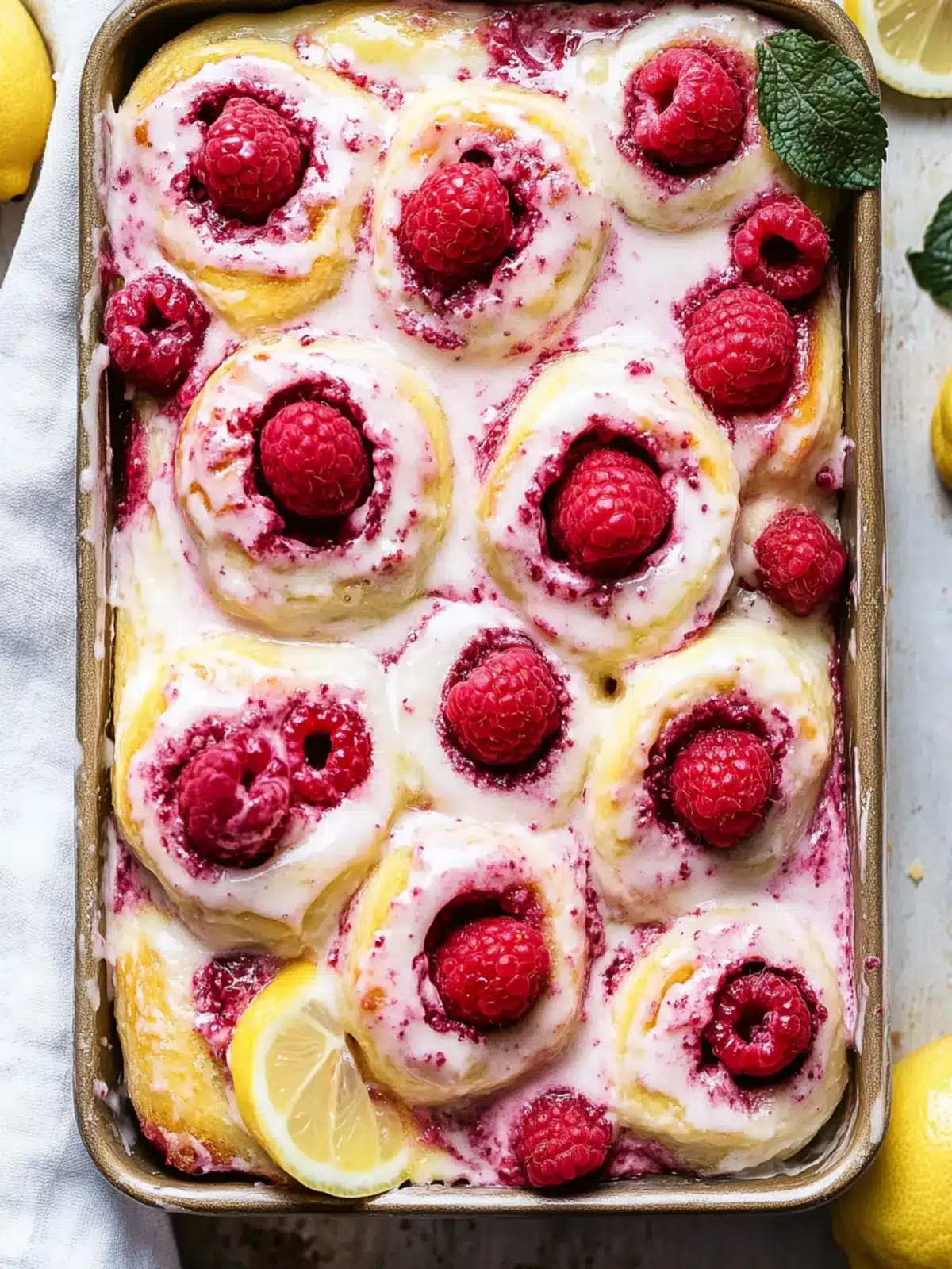 Delicious Lemon Raspberry Rolls that Brighten Your Day Lemon Raspberry Rolls