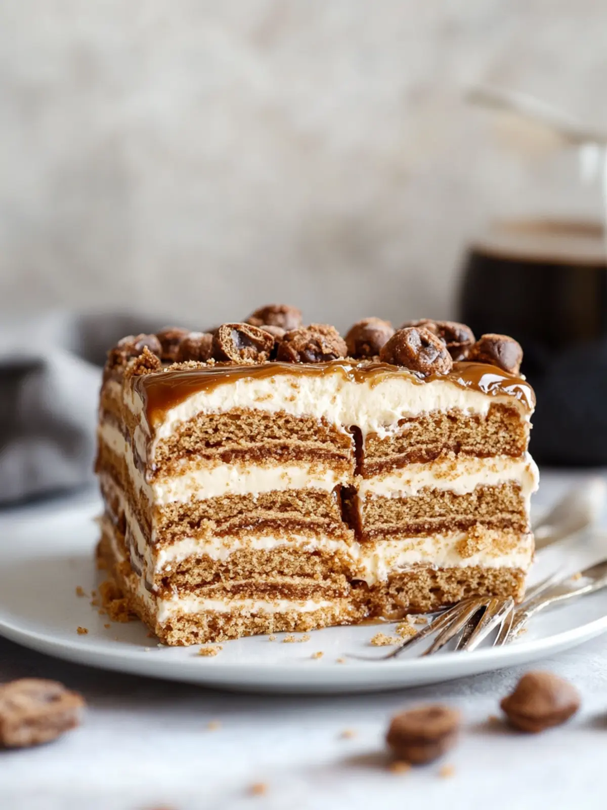 Indulge in Cookie Butter Icebox Cake: A No-Bake Delight Cookie Butter Icebox Cake