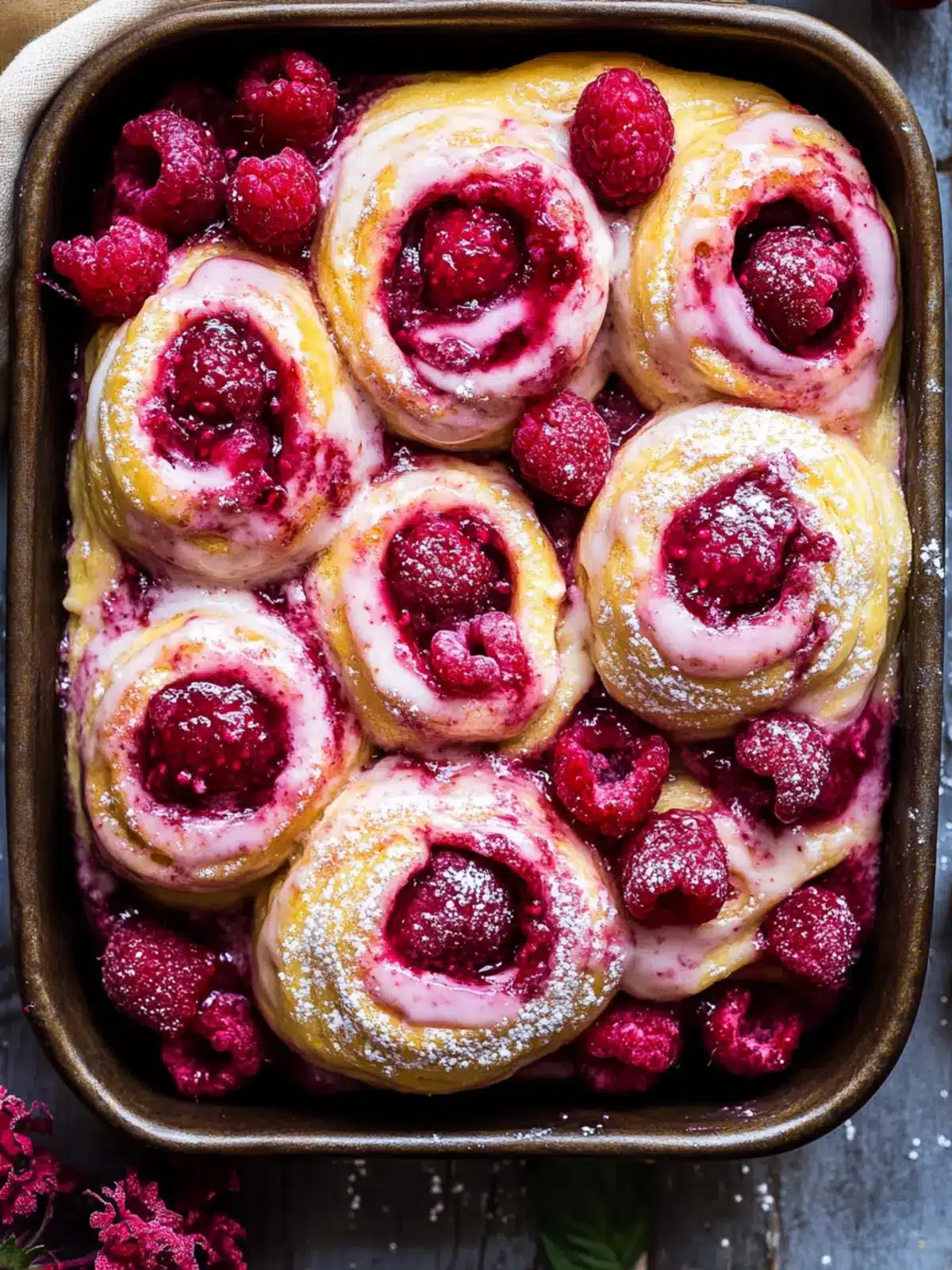 Delicious Lemon Raspberry Rolls that Brighten Your Day Lemon Raspberry Rolls