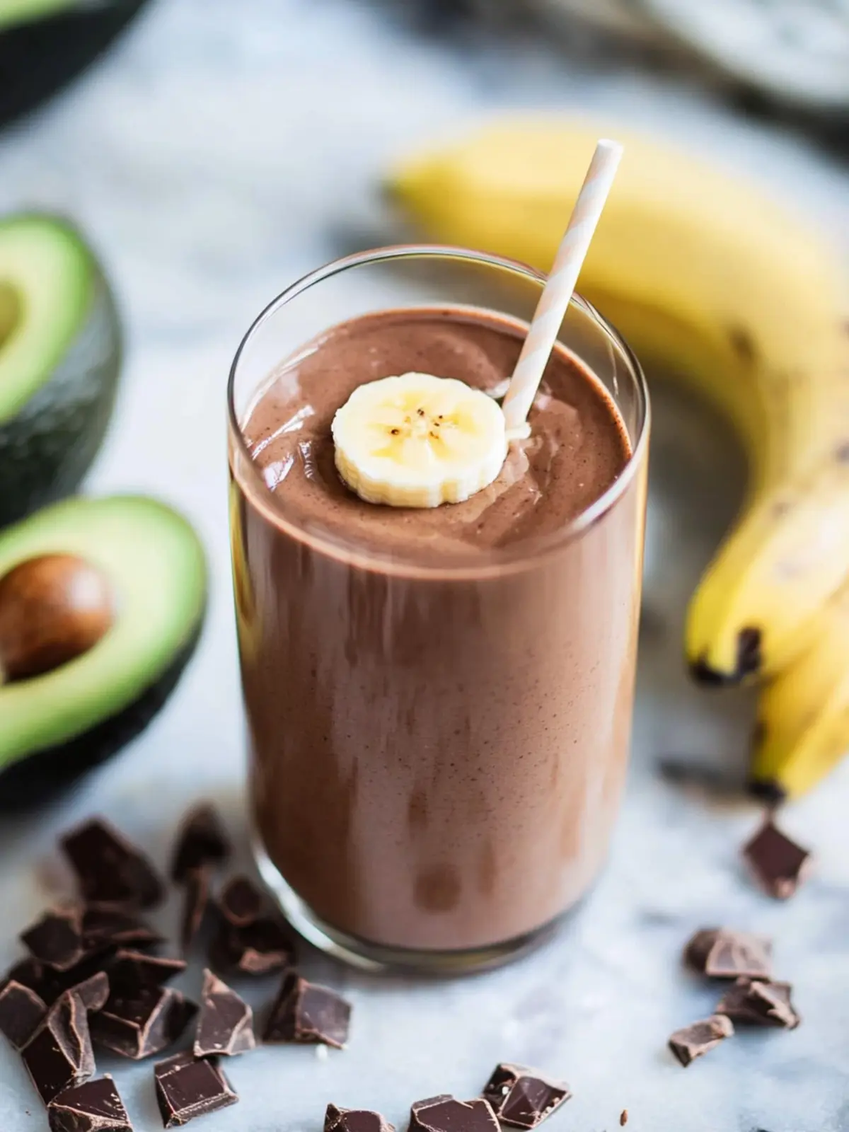 Indulge in a Guilt-Free Chocolate Avocado Banana Smoothie Chocolate Avocado Banana Smoothie