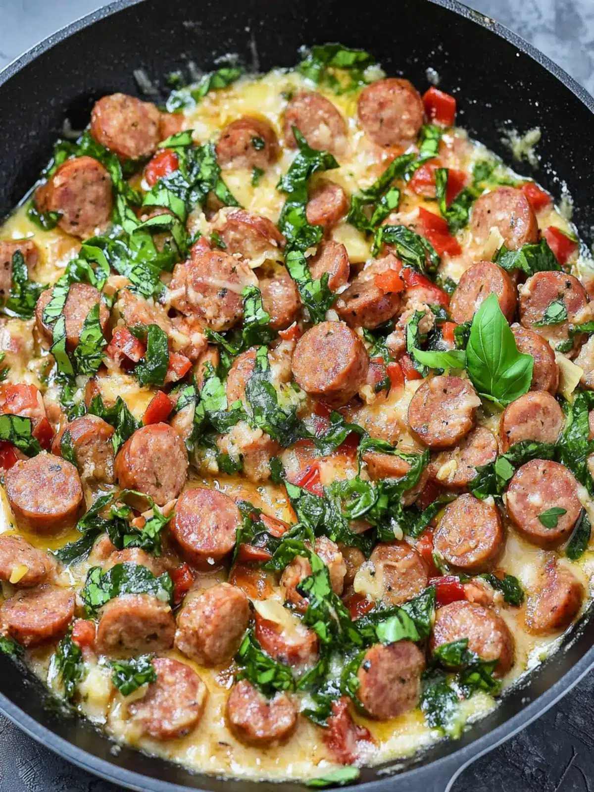Savor Keto Tuscan Sausage Skillet in Just 40 Minutes Keto Tuscan Sausage Skillet