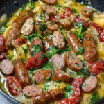 Savor Keto Tuscan Sausage Skillet in Just 40 Minutes Keto Tuscan Sausage Skillet