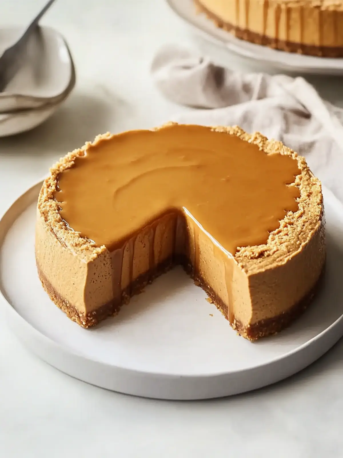 Decadent Paleo Salted Caramel Pumpkin Cheesecake Recipe Paleo Salted Caramel Pumpkin Cheesecake